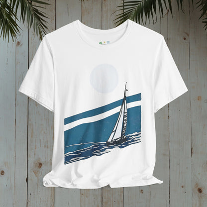 SAILBOAT RETRO NOSTALGIA NAUTICAL COLLECTION CLASSIC TEE