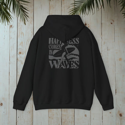 HAPPINESS COMES IN WAVES Heavy Blend™ Hooded Sweatshirt