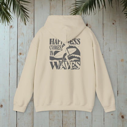 HAPPINESS COMES IN WAVES Heavy Blend™ Hooded Sweatshirt