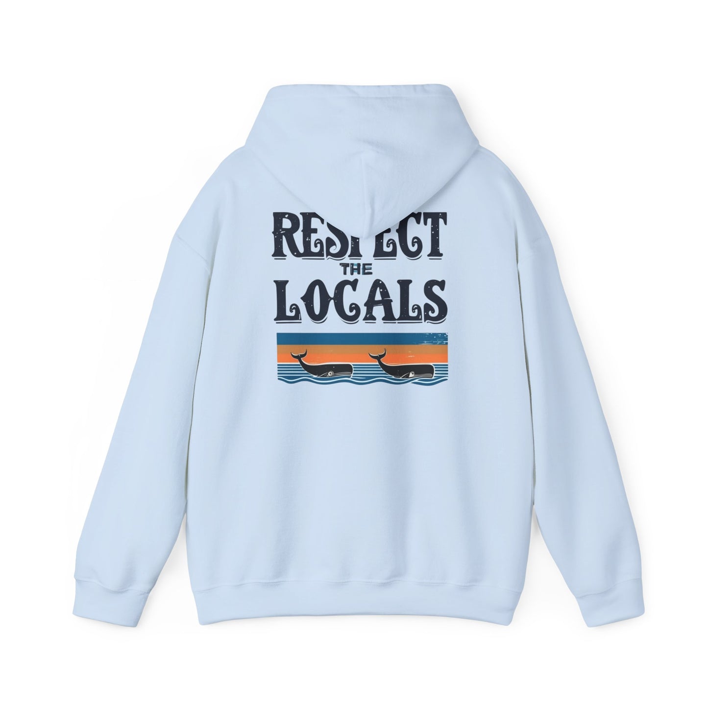 RESPECT THE LOCALS WHALES Heavy Blend™ Hooded Sweatshirt