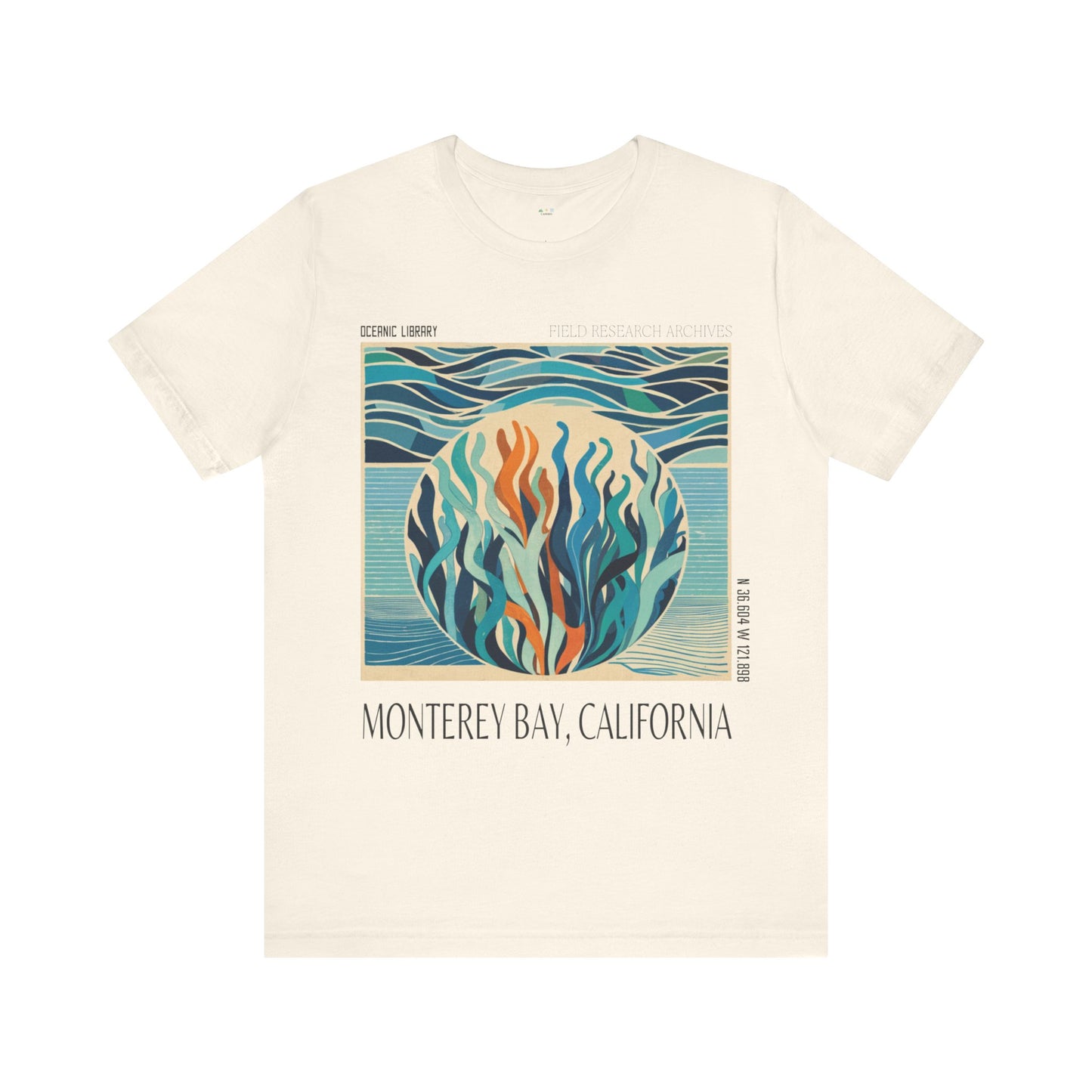 Oceanic Library Kelp Monterey Bay RETRO OCEAN CLASSIC TEE