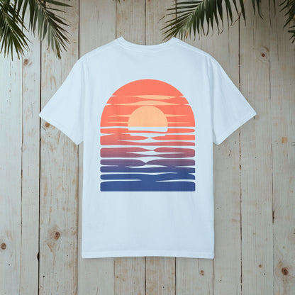 OCEANIC LIBRARY RETRO SUNSET GARMENT-DYED TEE