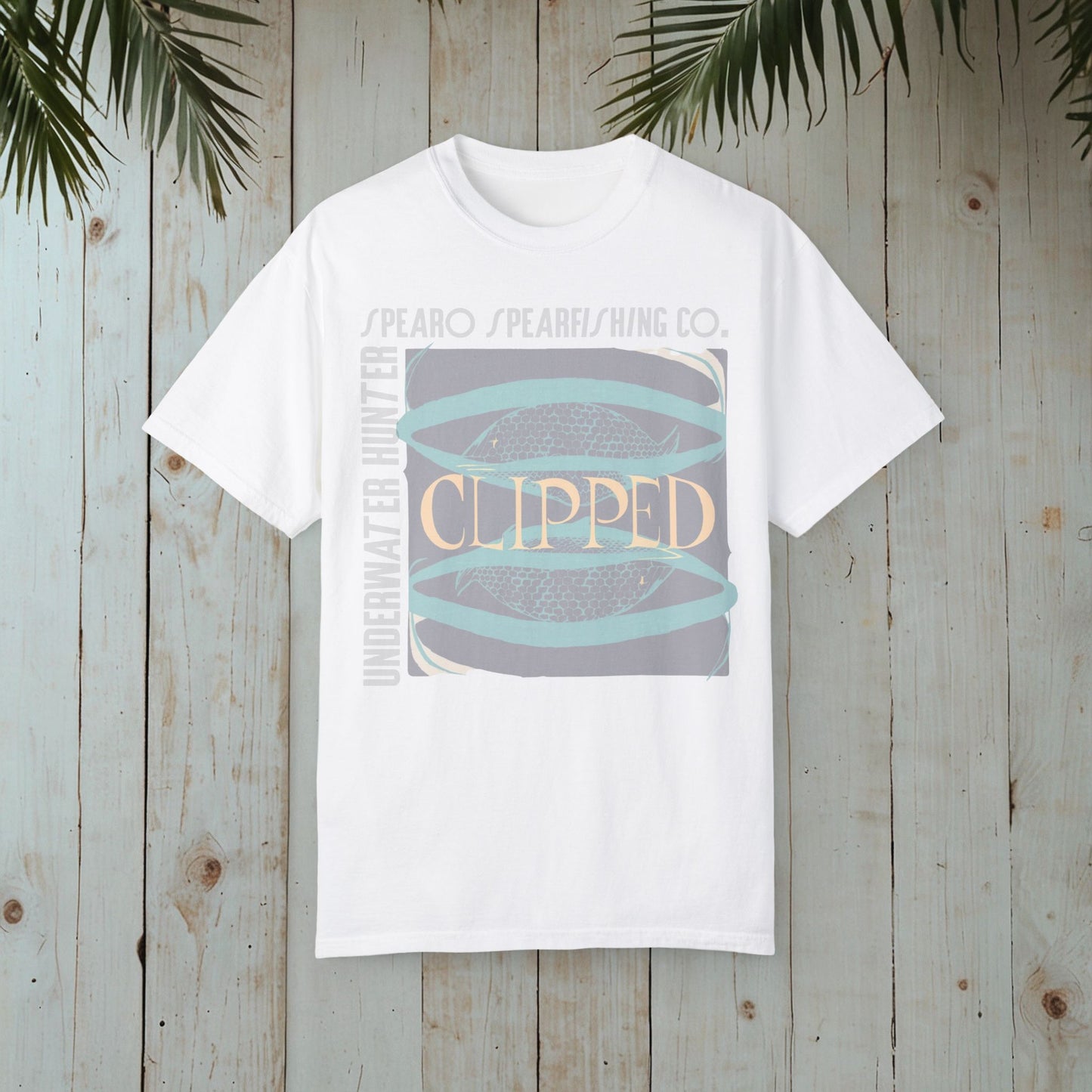 CLIPPED UNDERWATER GARMENT-DYED TEE