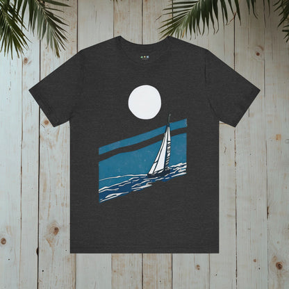 SAILBOAT RETRO NOSTALGIA NAUTICAL COLLECTION CLASSIC TEE