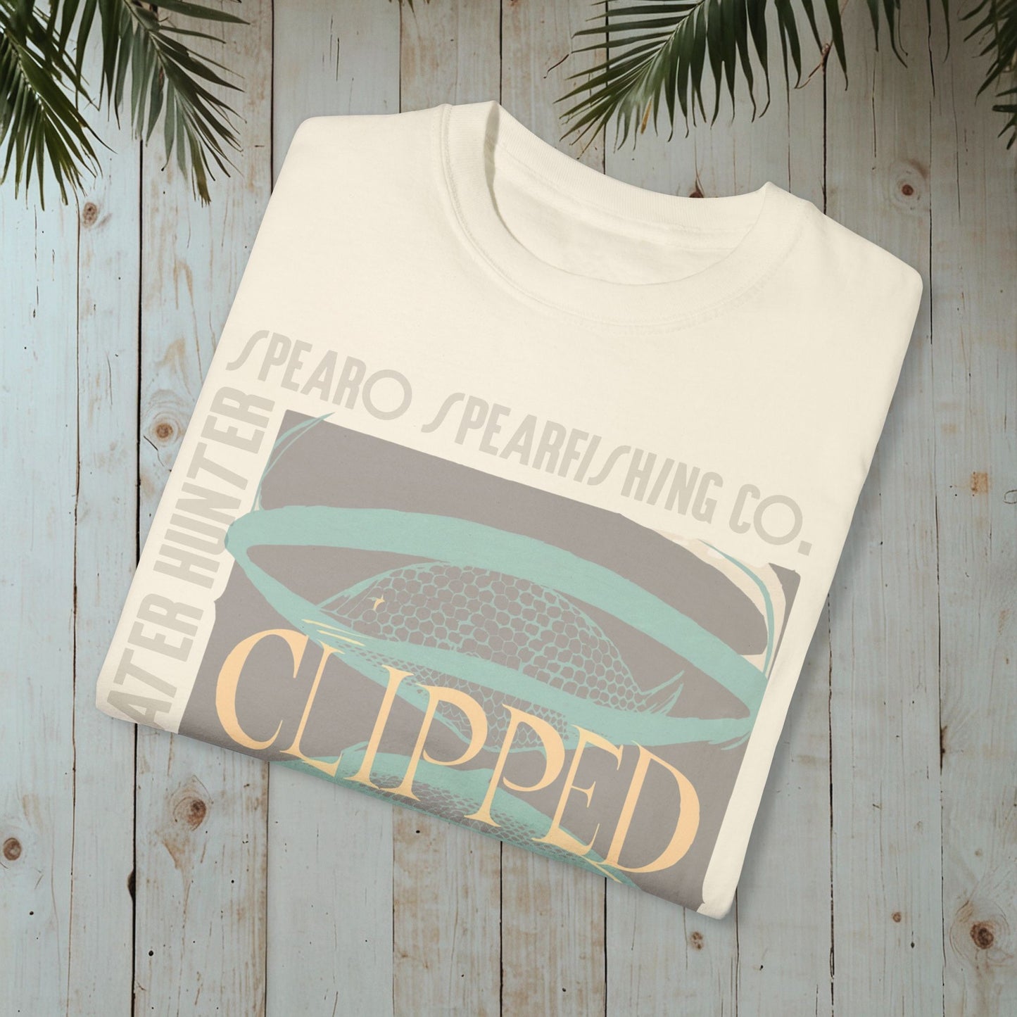 CLIPPED UNDERWATER GARMENT-DYED TEE