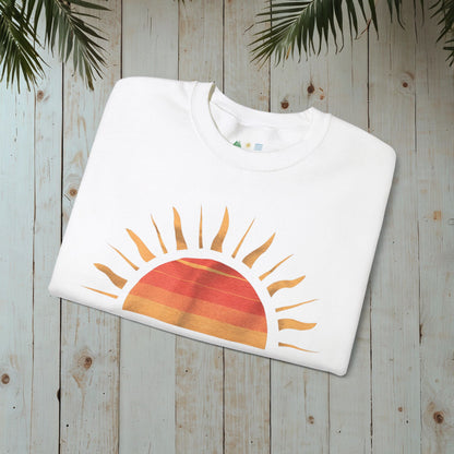 RETRO SUNSET Heavy Blend™ Crewneck Sweatshirt