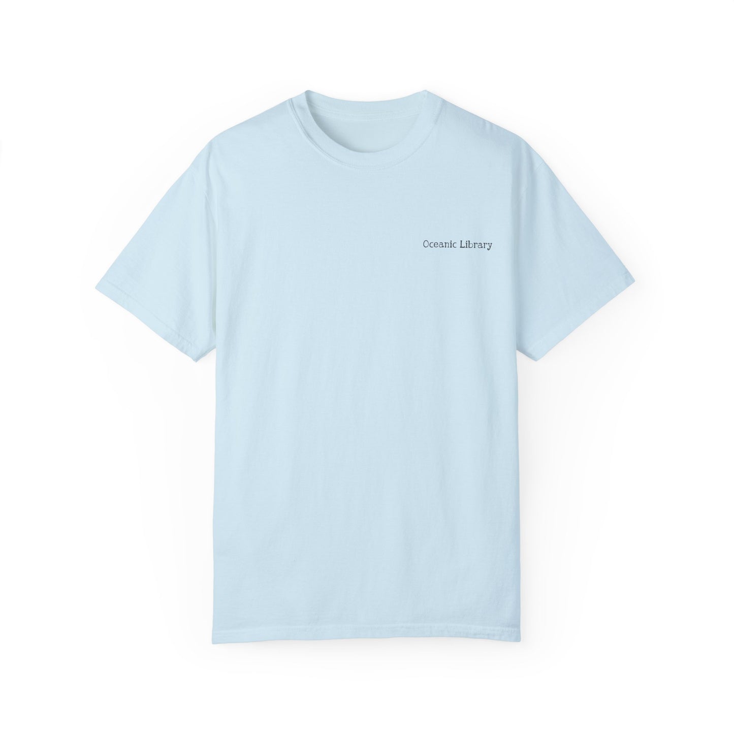 WATERLILY OCEANIC LIBRARY RETRO GARMENT-DYED TEE