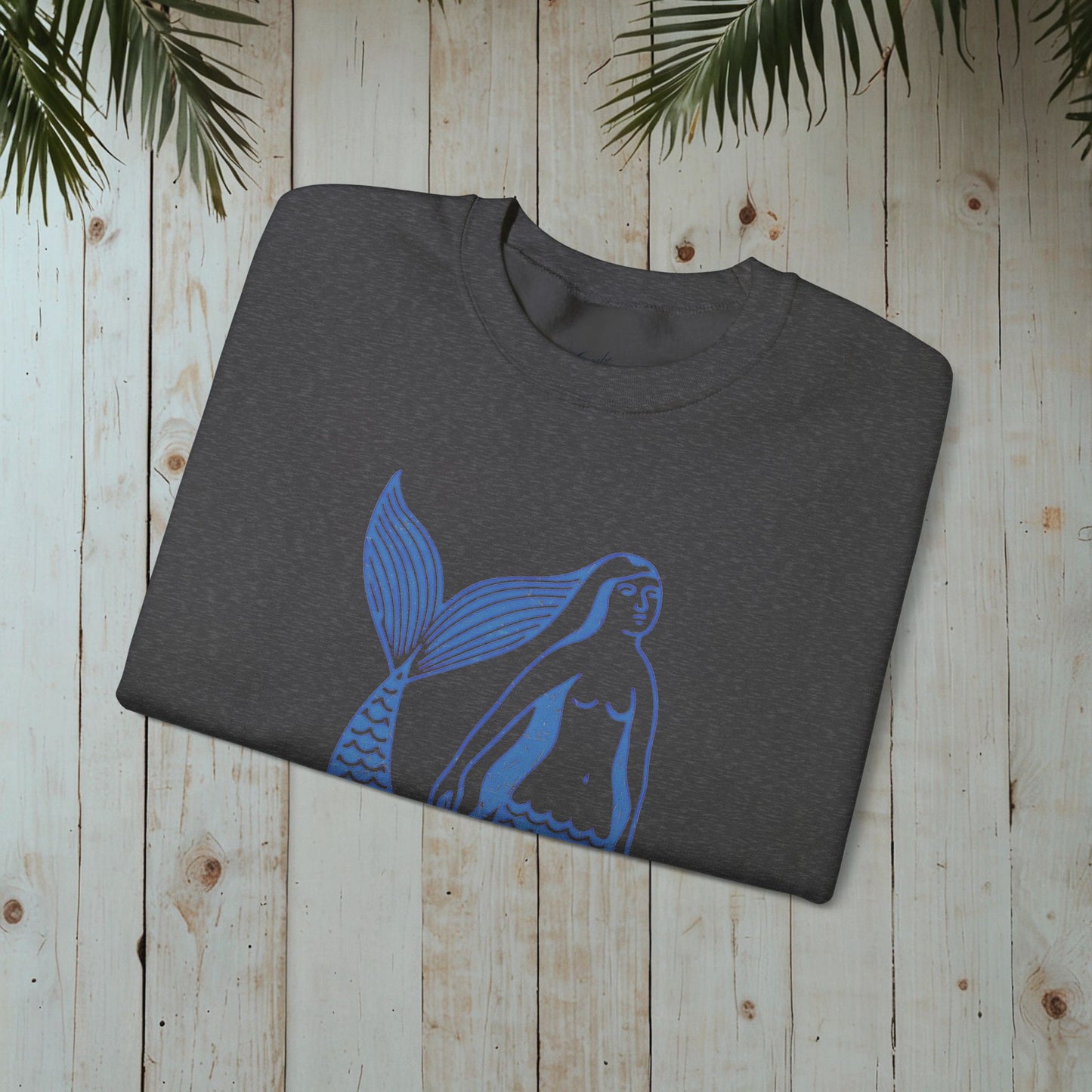 Mermaid Retro Heavy Blend™ Crewneck Sweatshirt