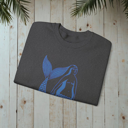 Mermaid Retro Heavy Blend™ Crewneck Sweatshirt