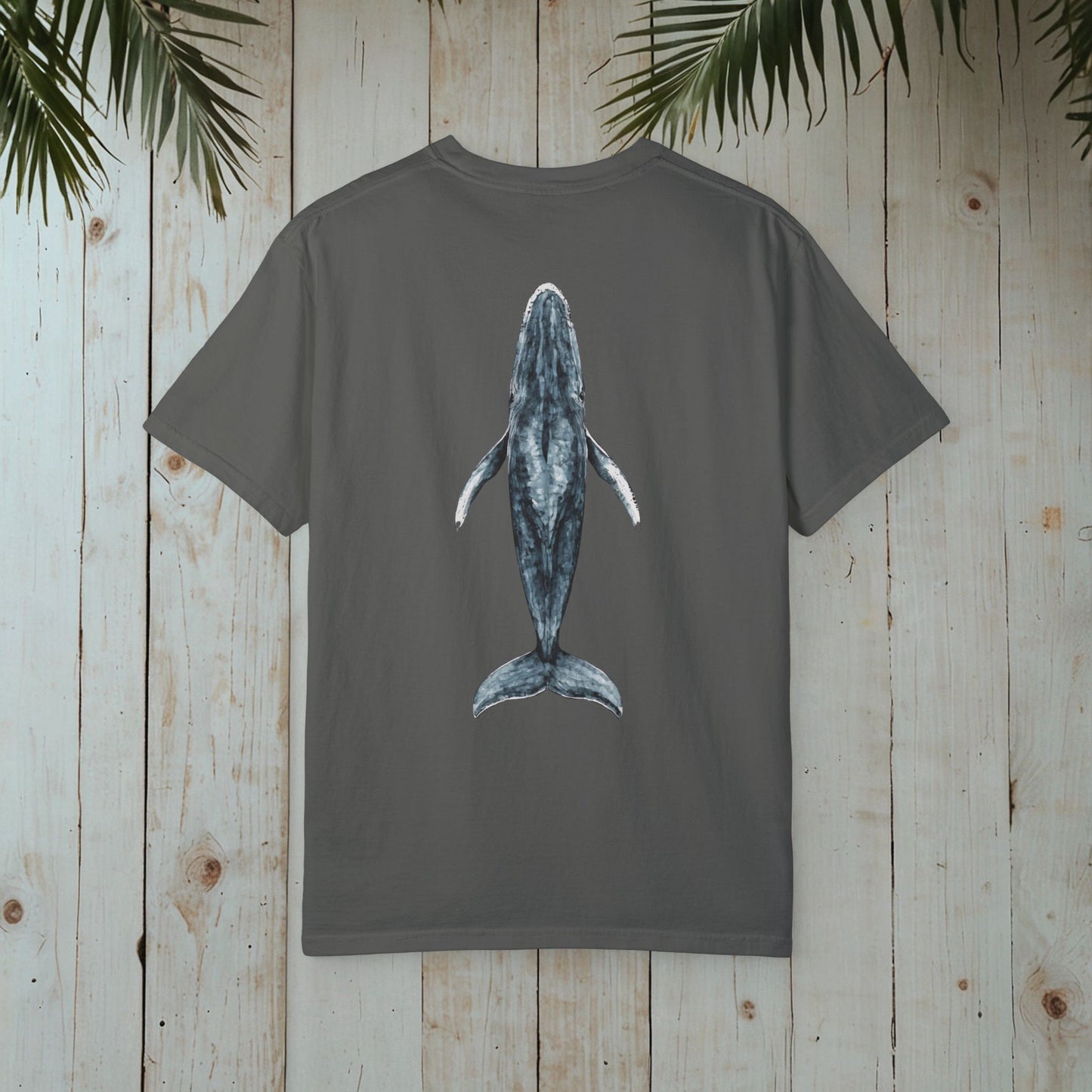 WHALE OCEANIC LIBRARY RETRO OCEAN GARMENT-DYED TEE