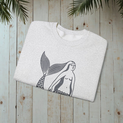 Mermaid Retro Heavy Blend™ Crewneck Sweatshirt