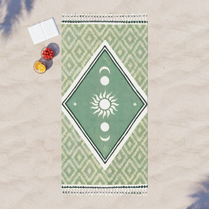 Boho Beach Cloth Retro Sun Moon Cycle