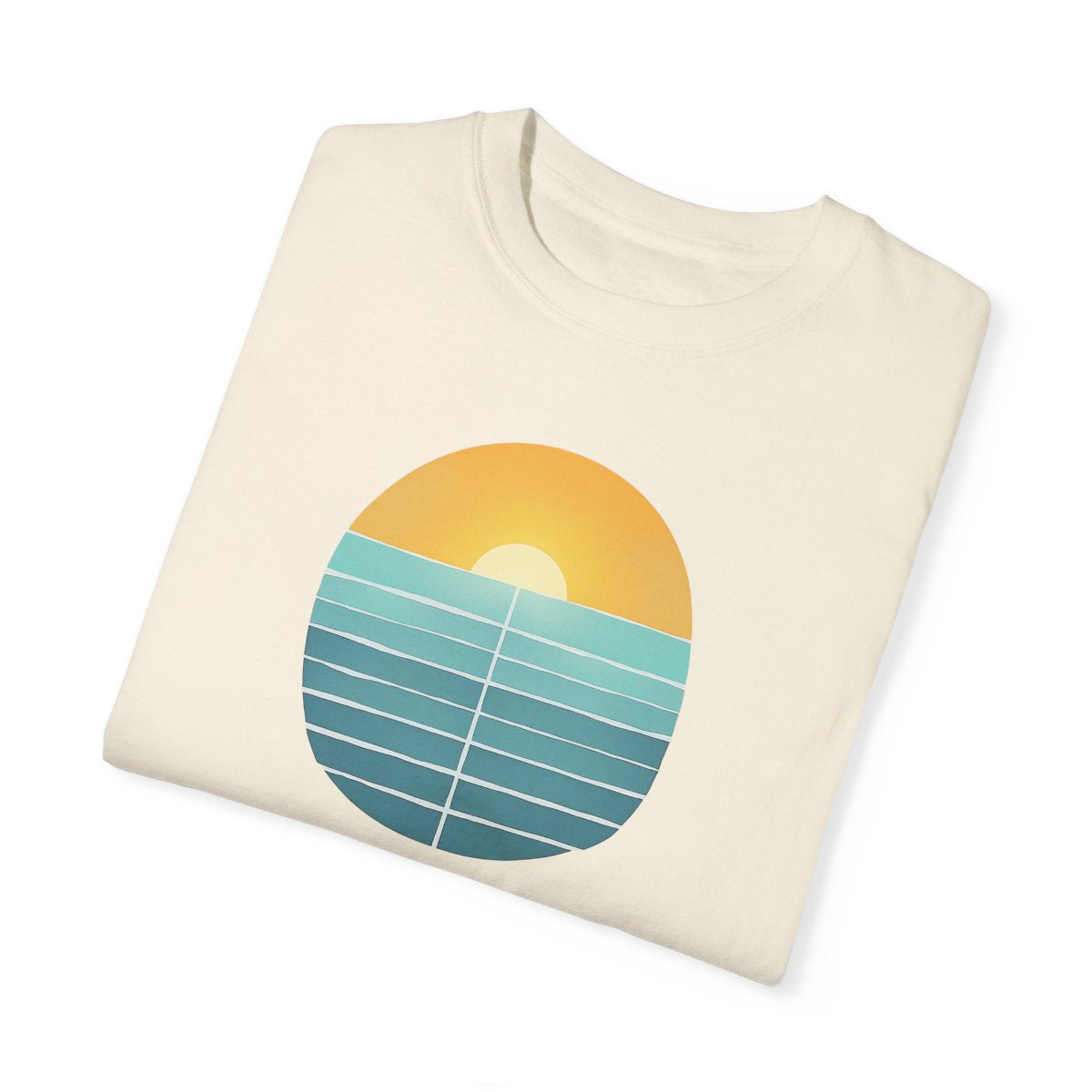 RETRO SUNSET OCEAN GARMENT-DYED TEE