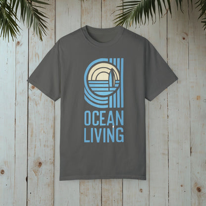 OCEAN LIVING RETRO GARMENT-DYED TEE