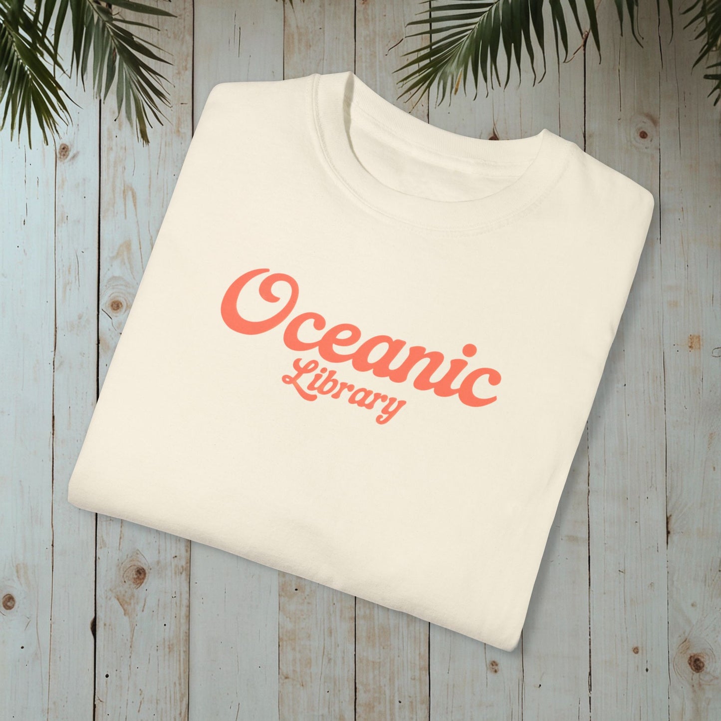 OCEANIC LIBRARY RETRO SUNSET GARMENT-DYED TEE