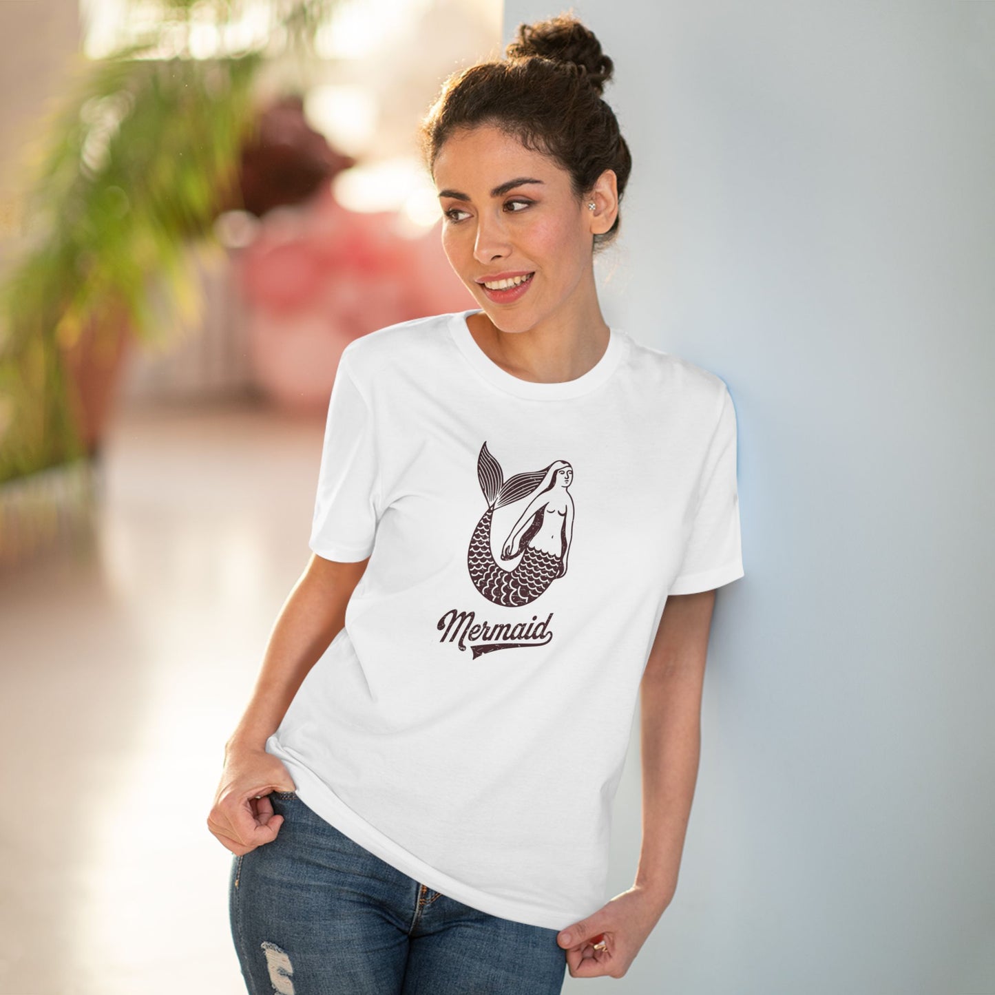 Mermaid Retro Organic T-shirt