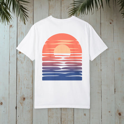 OCEANIC LIBRARY RETRO SUNSET GARMENT-DYED TEE