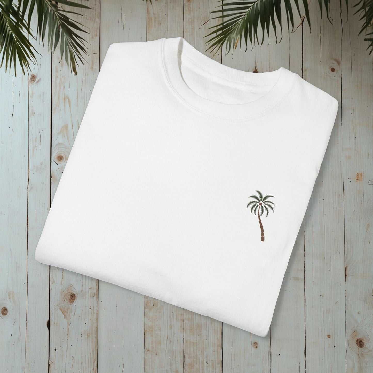 PALM TREE GARMENT-DYED TEE