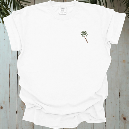 PALM TREE GARMENT-DYED TEE