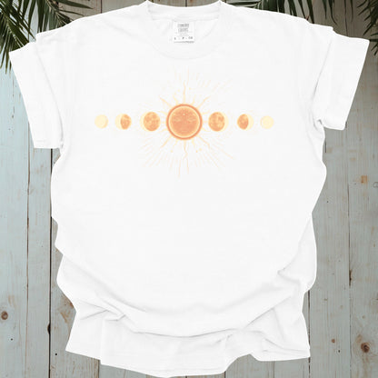 SUN & MOON CYCLE GARMENT-DYED TEE