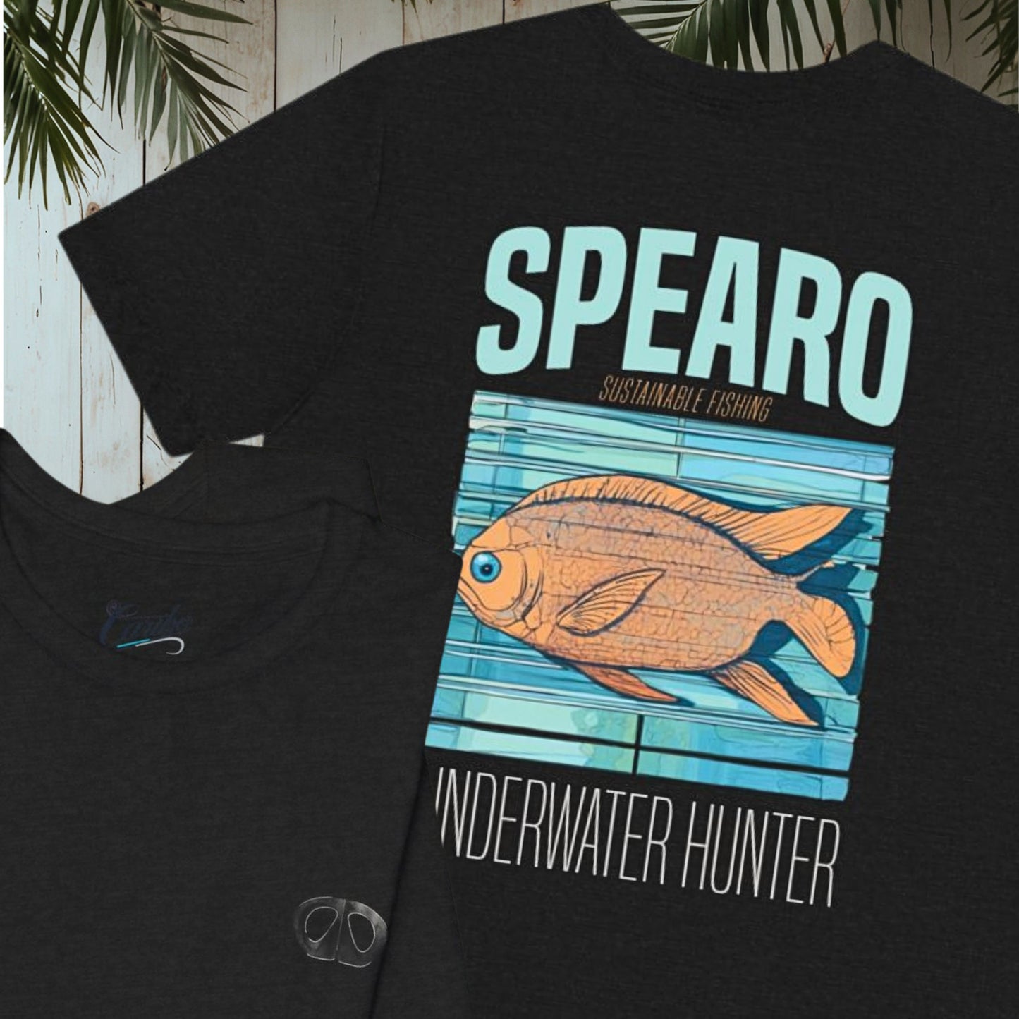 SPEARO UW HUNTER FISH WOODBLOCK CLASSIC TEE