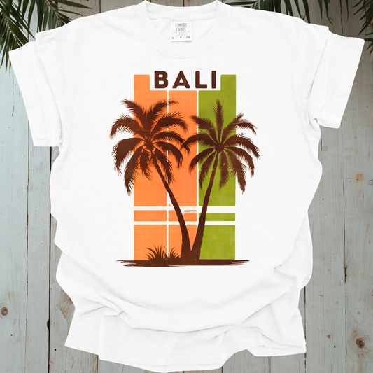 BALI PALM RETRO GARMENT-DYED TEE