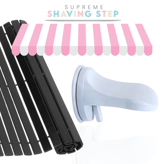 The Bamboo Bundle  - Portable Shaving Step & Bamboo Shower Mat