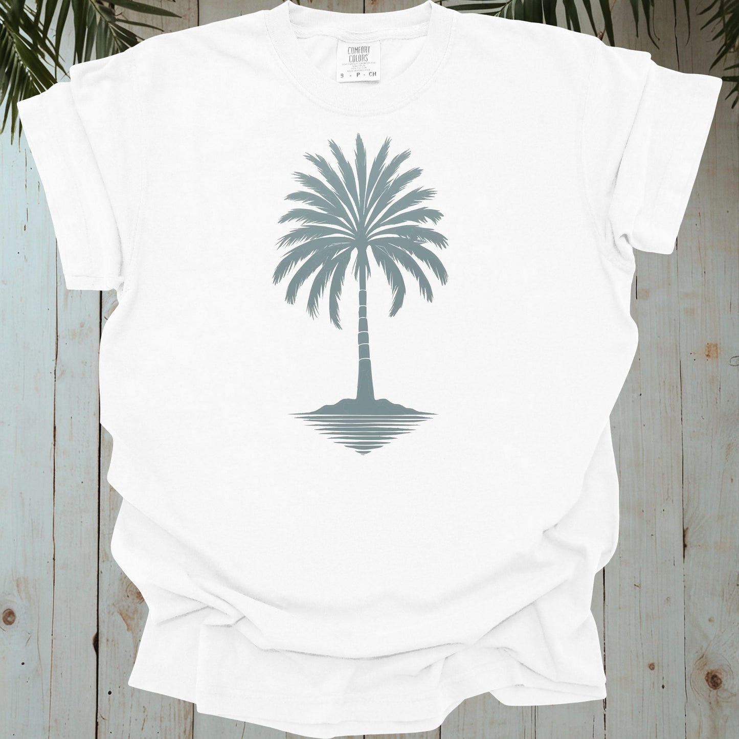 RETRO PALMTREE GARMENT-DYED TEE