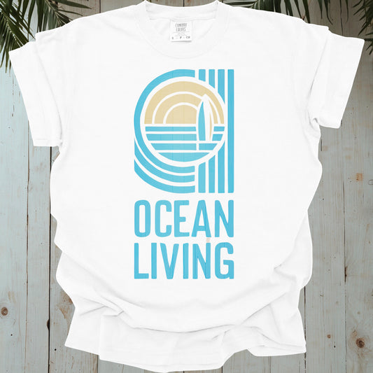 OCEAN LIVING RETRO GARMENT-DYED TEE