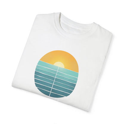 RETRO SUNSET OCEAN GARMENT-DYED TEE