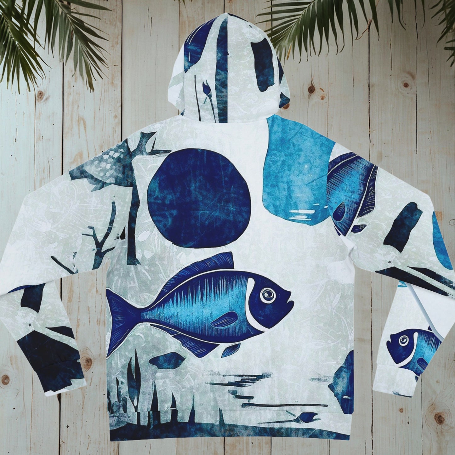 RETRO WOODBLOCK FISH HOODIE