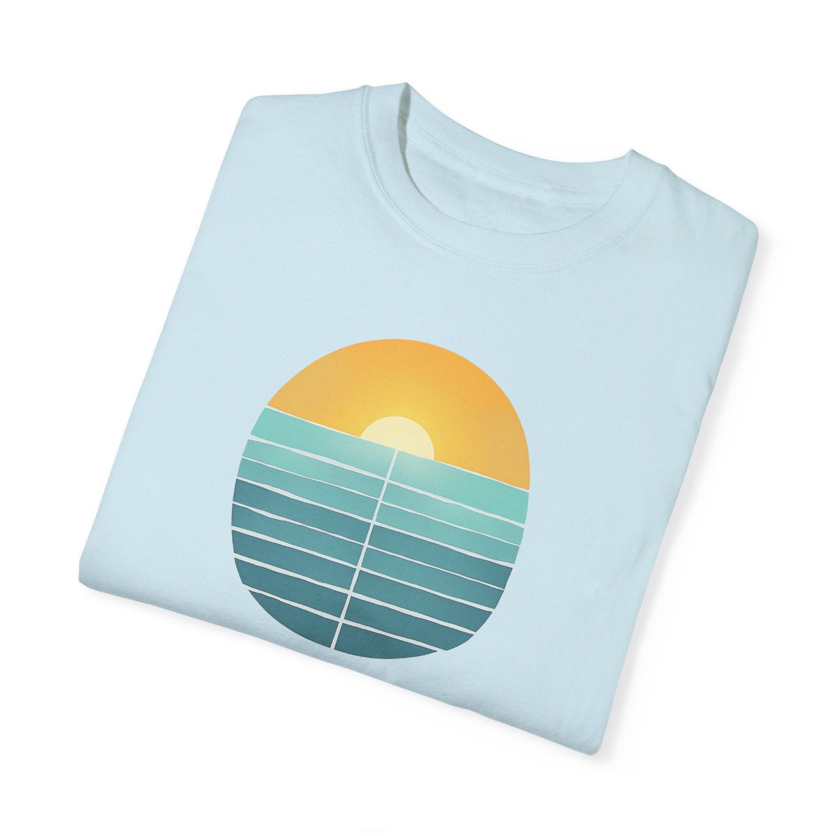 RETRO SUNSET OCEAN GARMENT-DYED TEE