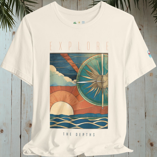 EXPLORE THE DEPTHS DIVER DOWN COMPASS CLASSIC TEE