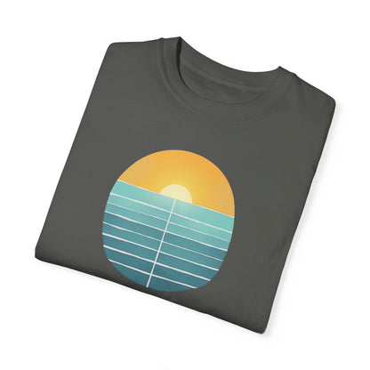 RETRO SUNSET OCEAN GARMENT-DYED TEE