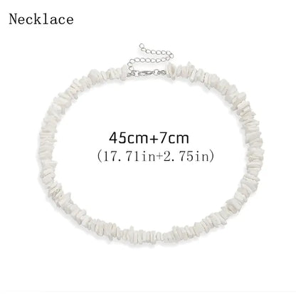 Hawaii Puka White Shell Necklace