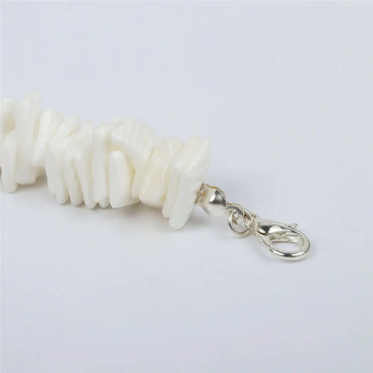 Hawaii Puka White Shell Necklace