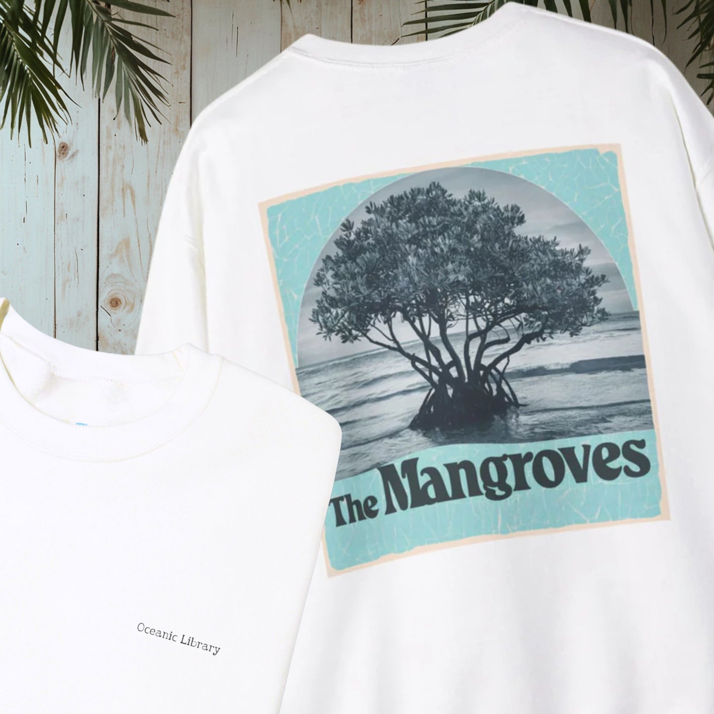 THE MANGROVES OCEANIC LIBRARY Heavy Blend™ Crewneck Sweatshirt