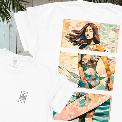 OCEAN LIVING MOSAIC SURFER GARMENT-DYED TEE