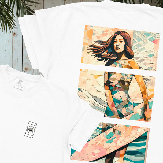 OCEAN LIVING MOSAIC SURFER GARMENT-DYED TEE