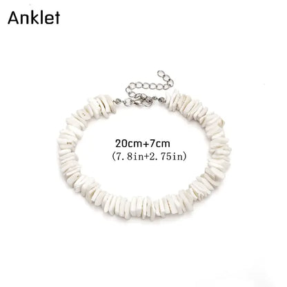 Hawaii Puka White Shell Necklace